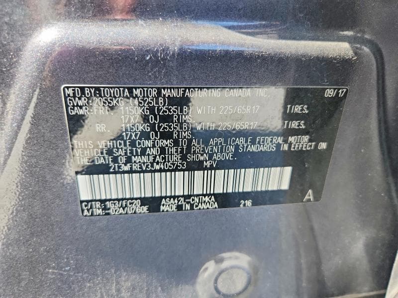 2018 TOYOTA RAV4 XLE 13