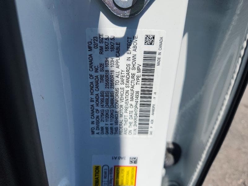 2023 HONDA CR-V EXL 13