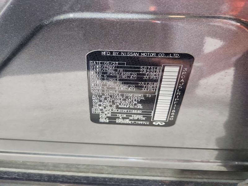2023 INFINITI QX55 SENSORY 13