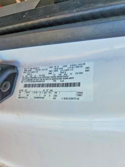 2018 FORD F150 SUPER CAB 12
