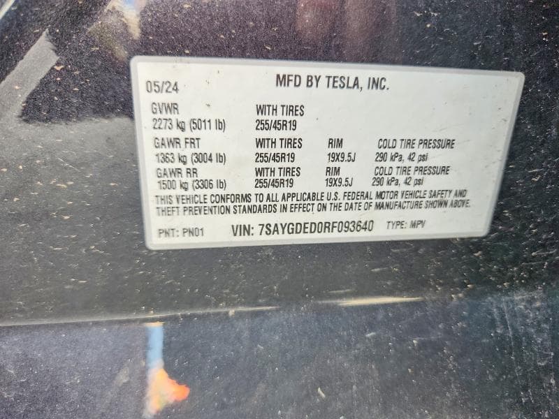 2024 TESLA MODEL Y 12