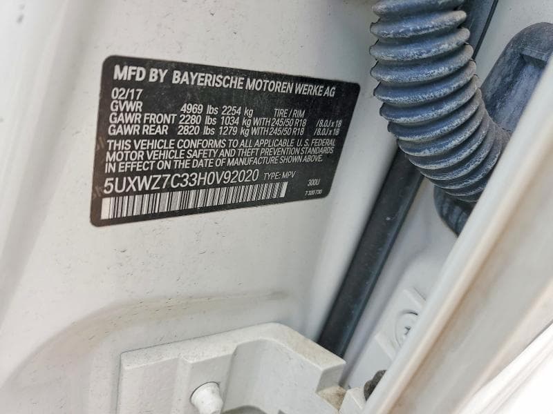 2017 BMW X3 SDRIVE28I 13