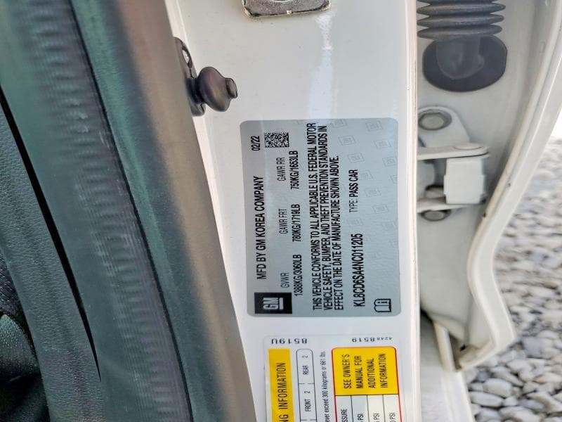 2022 CHEVROLET SPARK 1LT 12