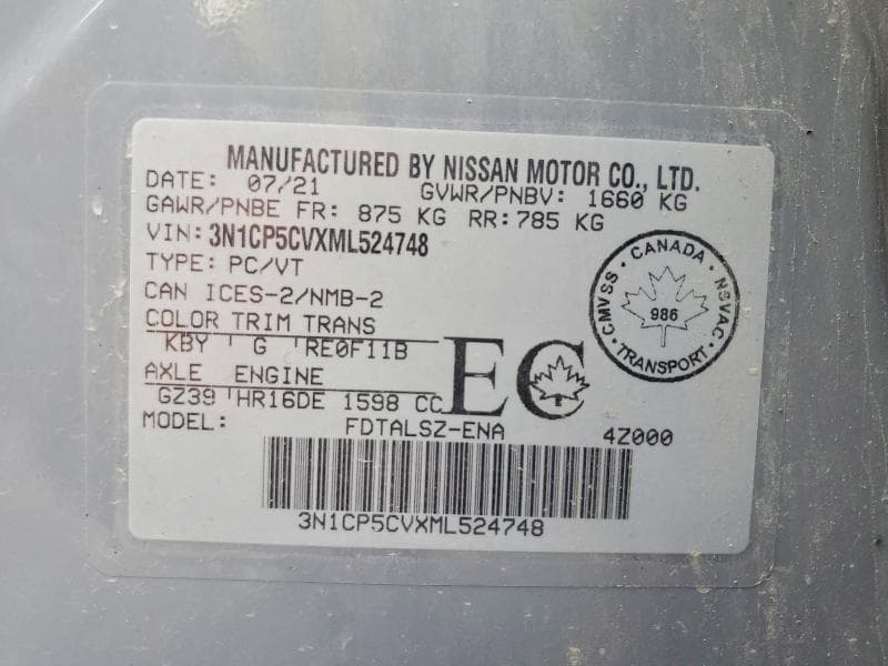 2021 NISSAN KICKS SV 14
