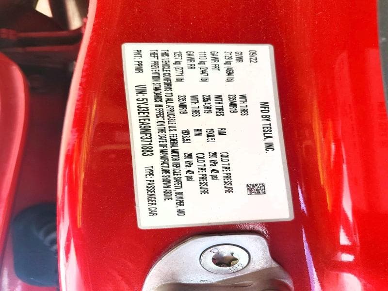 2022 TESLA MODEL 3 12