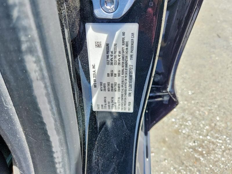 2022 TESLA MODEL 3 12