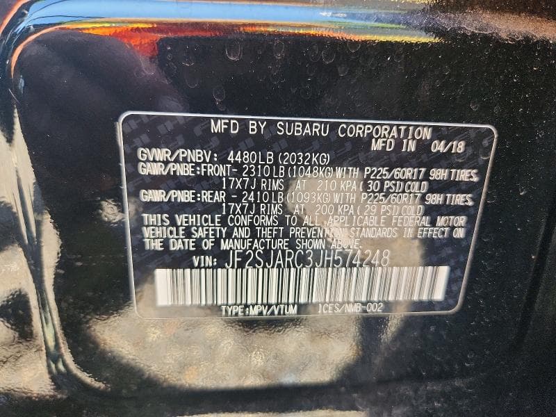 2018 SUBARU FORESTER 2.5I LIMITED 13