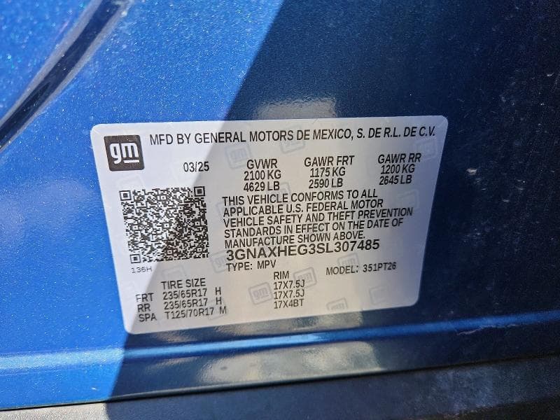 2025 CHEVROLET EQUINOX LT 13