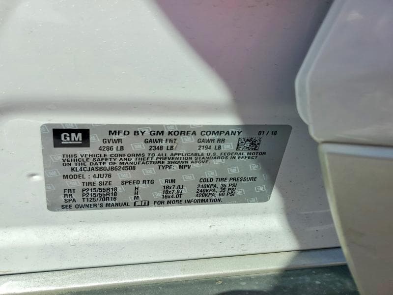 2018 BUICK ENCORE PREFERRED 13