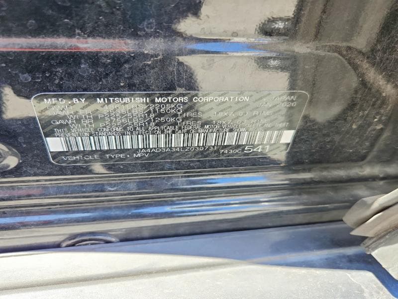 2020 MITSUBISHI OUTLANDER SE 13