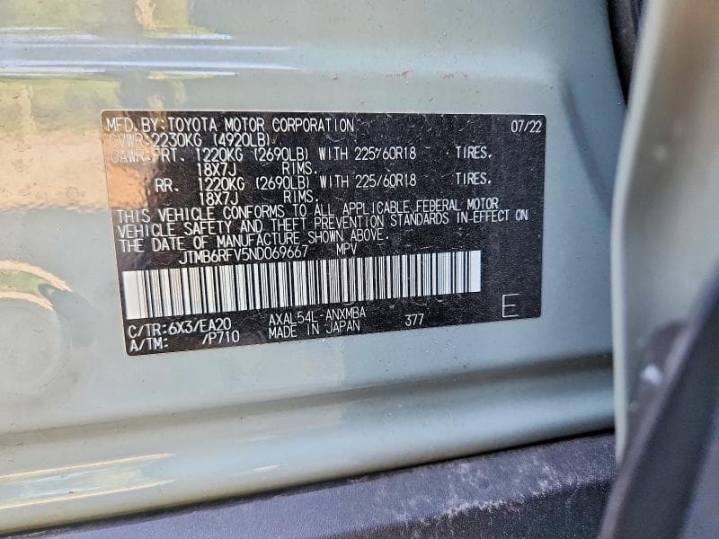 2022 TOYOTA RAV4 XLE PREMIUM 13