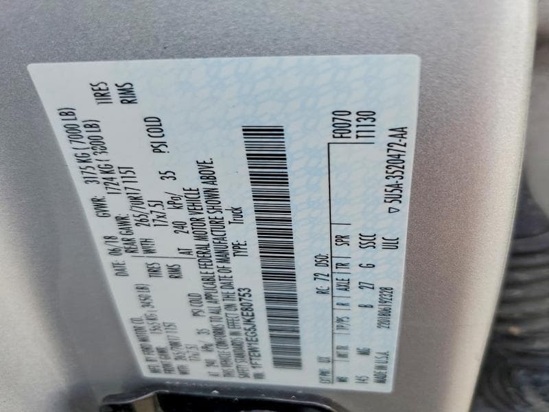 2018 FORD F150 SUPERCREW 12