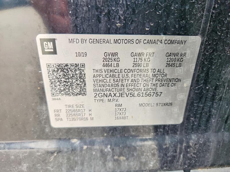 2020 CHEVROLET EQUINOX LT 13
