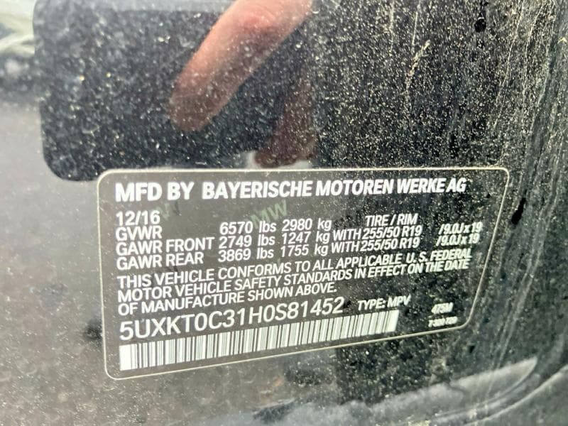 2017 BMW X5 XDR40E XDR40E 10