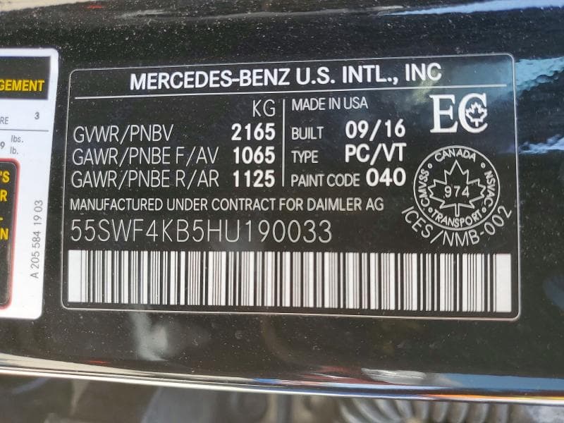 2017 MERCEDES-BENZ C 300 4MATIC 12