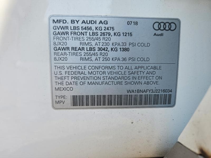 2018 AUDI Q5 14