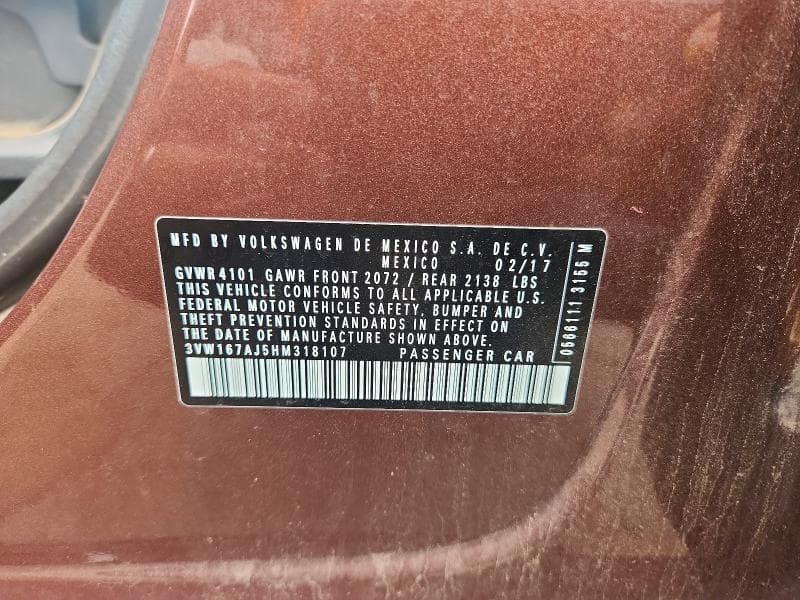 2017 VOLKSWAGEN JETTA S 12