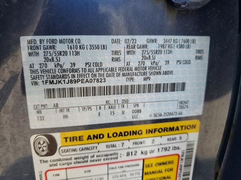 2023 FORD EXPEDITION MAX XLT MAX XLT 14