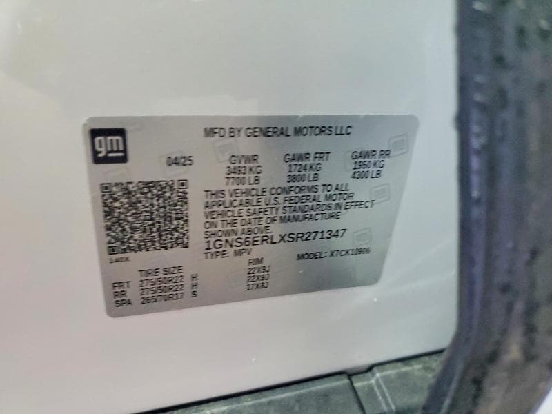2025 CHEVROLET SUBURBAN K1500 RST K1500 RST 14