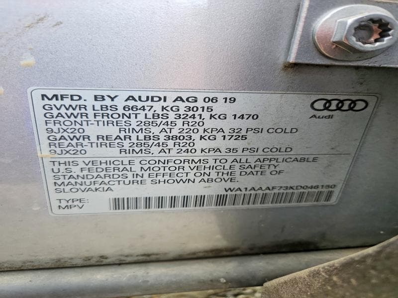 2019 AUDI Q7 PREMIUM 13