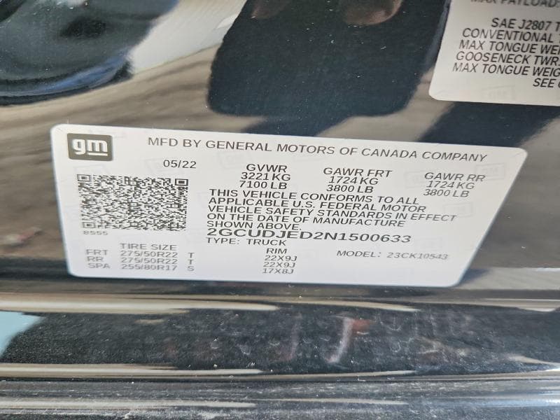 2022 CHEVROLET SILVERADO K1500 HIGH COUNTRY 12