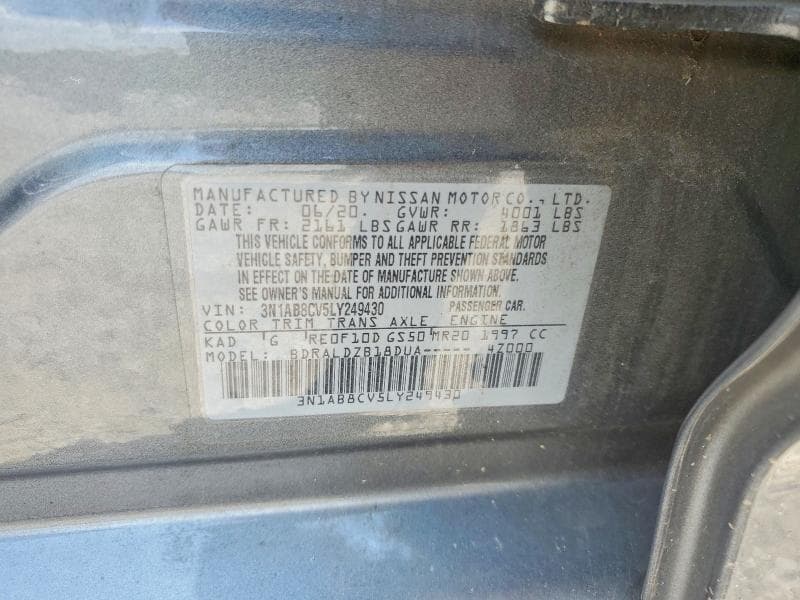 2020 NISSAN SENTRA SV 12