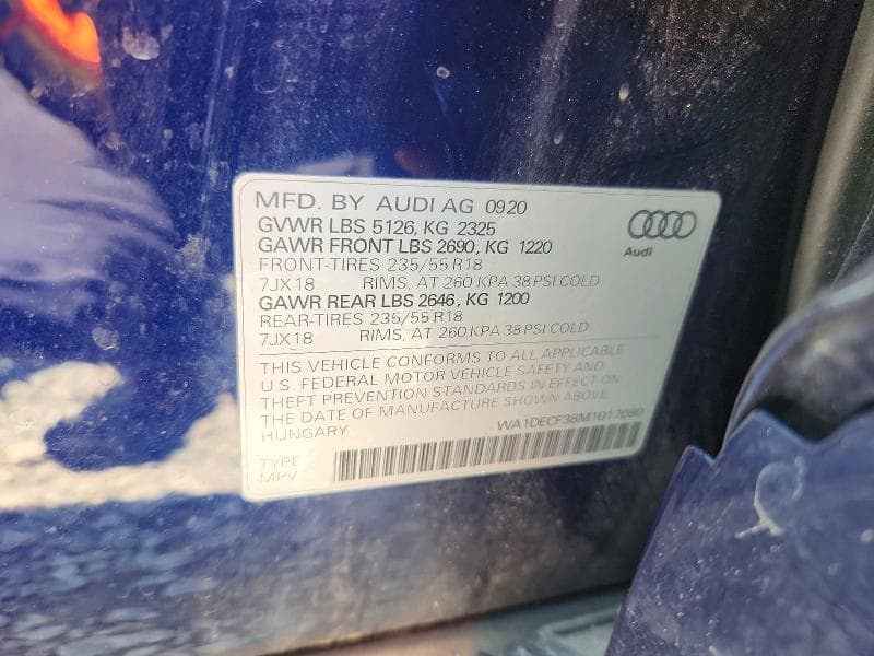 2021 AUDI Q3 PREMIUM S LINE 45 14
