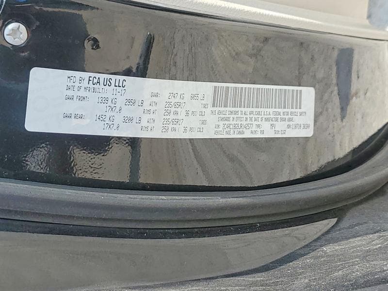 2018 CHRYSLER PACIFICA TOURING L 13