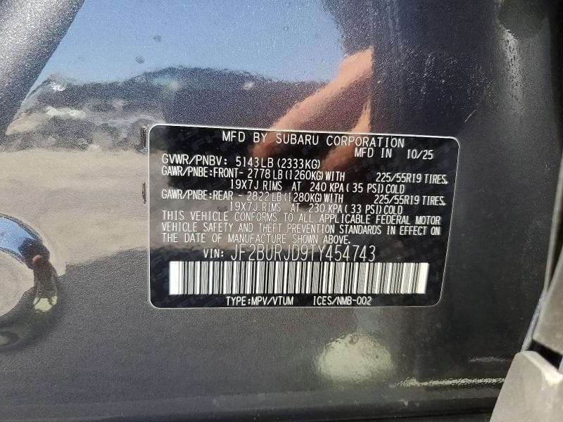 2026 SUBARU OUTBACK TOURING XT TOURING XT 13