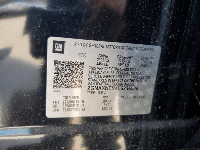 2020 CHEVROLET EQUINOX PREMIER 13