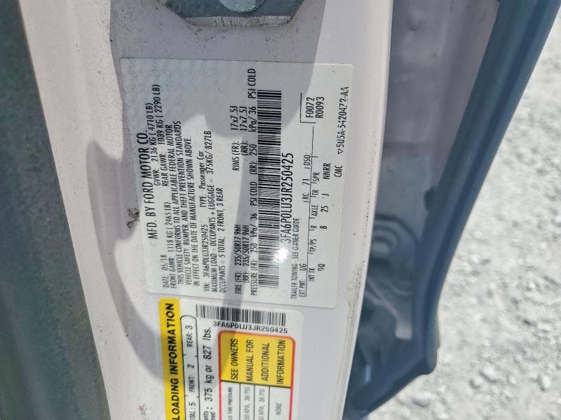 2018 FORD FUSION SE HYBRID 14