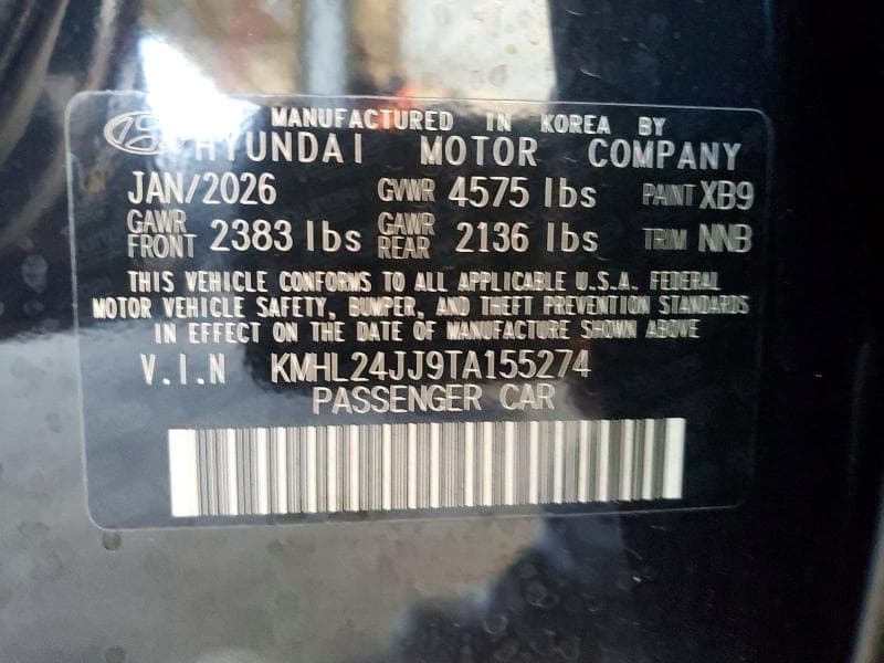 2026 HYUNDAI SONATA HYBRID BLUE BLUE 12