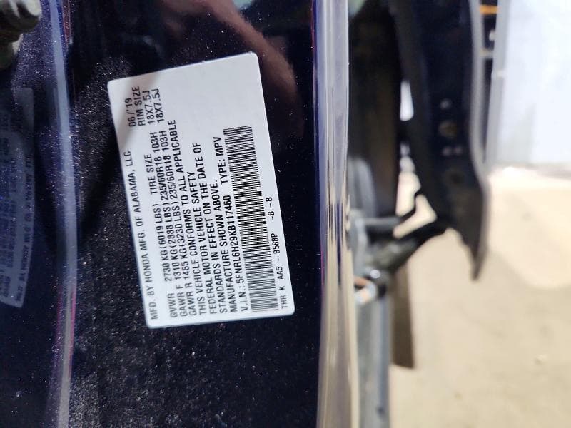 2019 HONDA ODYSSEY LX 14