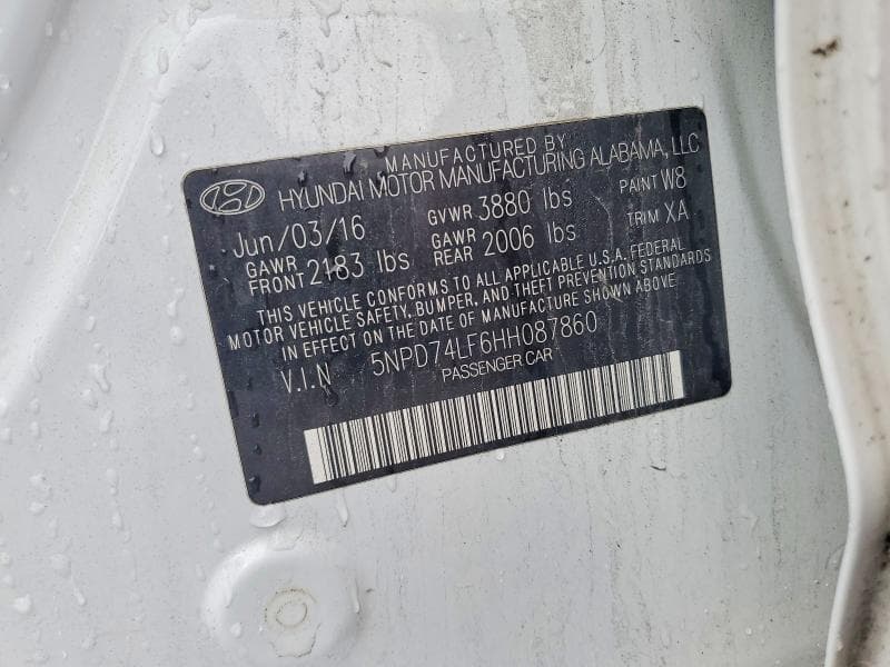 2017 HYUNDAI ELANTRA SE 12