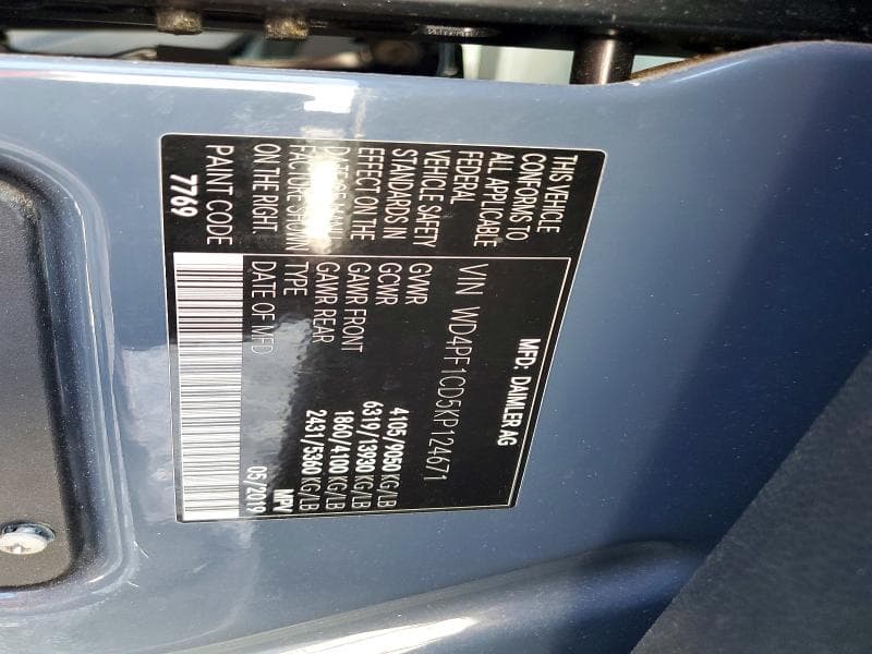 2019 MERCEDES-BENZ SPRINTER 2500/3500 13