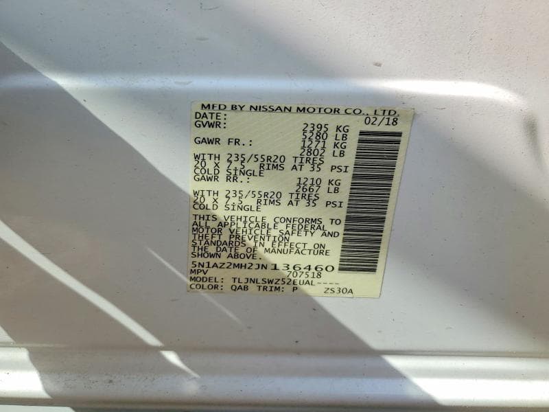 2018 NISSAN MURANO PLATINUM PLATINUM 13