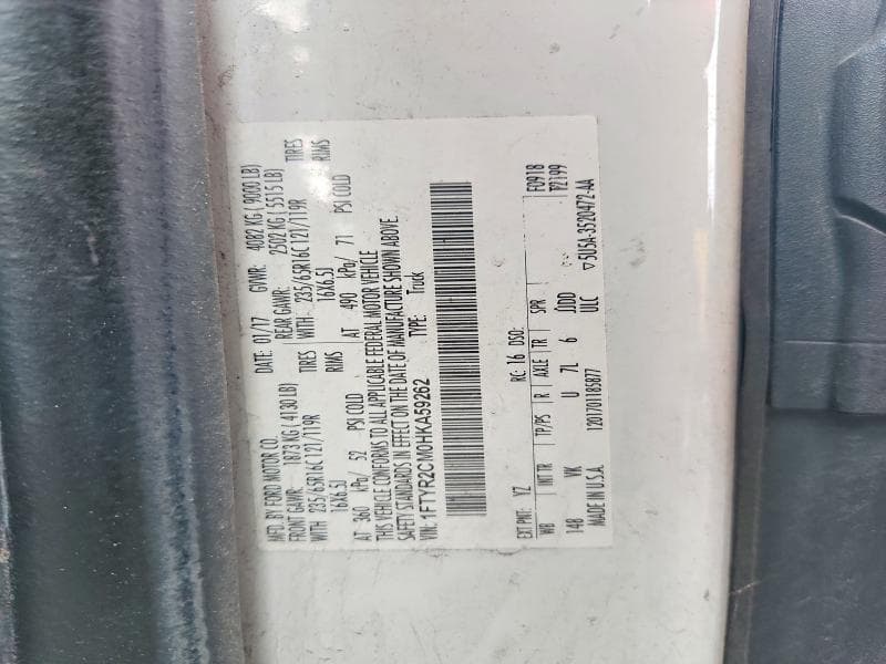 2017 FORD TRANSIT T-250 13