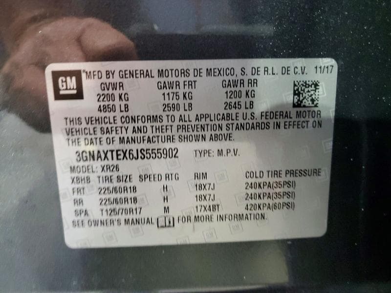 2018 CHEVROLET EQUINOX LT 13