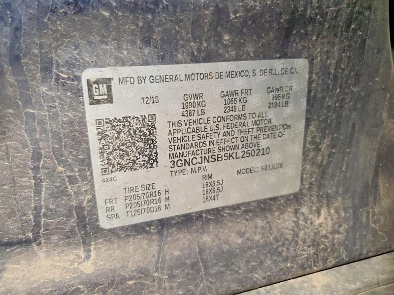 2019 CHEVROLET TRAX LS 12