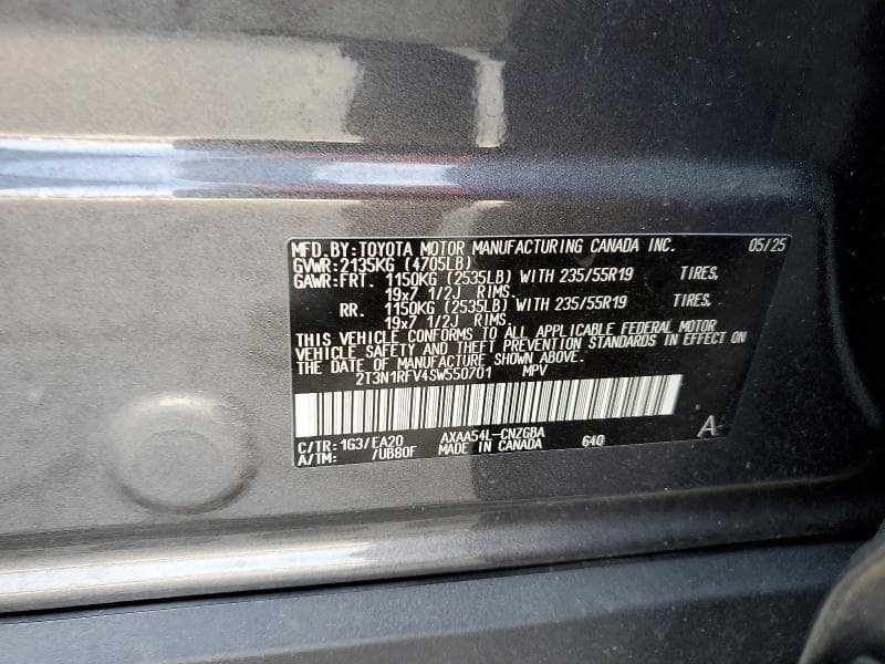 2025 TOYOTA RAV4 LIMITED 13