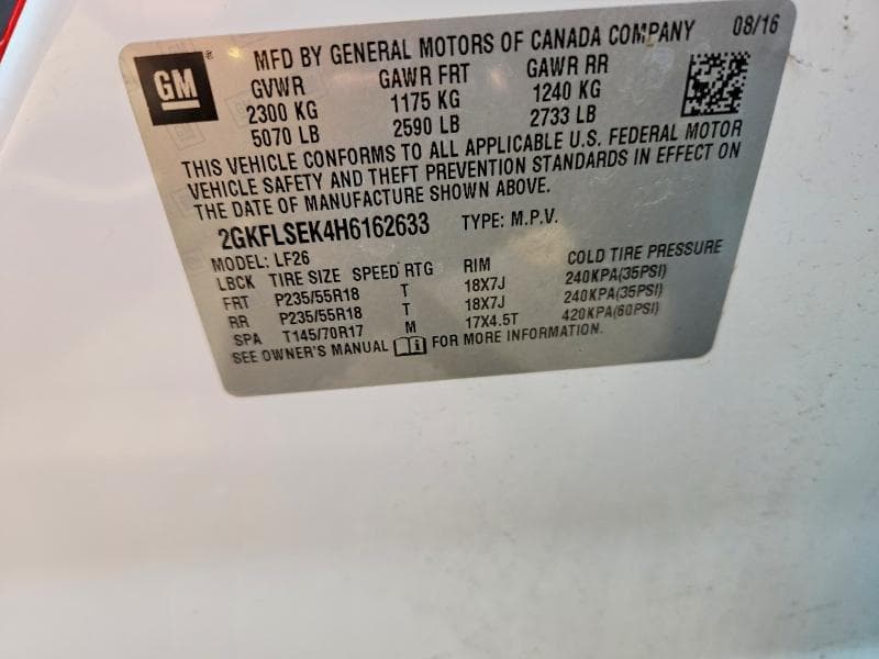 2017 GMC TERRAIN SLE 13
