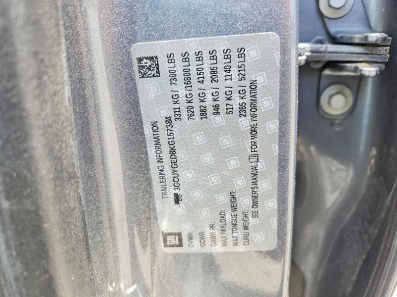 2019 CHEVROLET SILVERADO K1500 LTZ 12