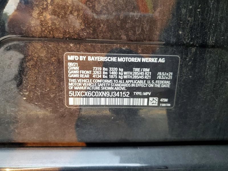 2022 BMW X7 M50I 13