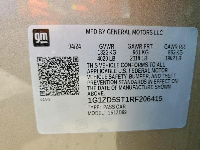 2024 CHEVROLET MALIBU LT 12