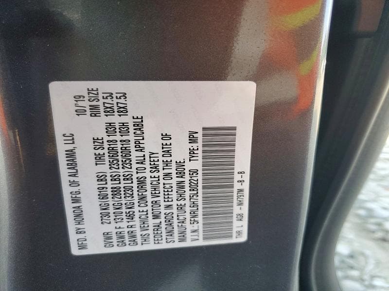 2020 HONDA ODYSSEY EXL EXL 13