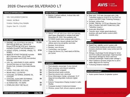 2026 CHEVROLET SILVERADO K1500 LT K1500 LT 13