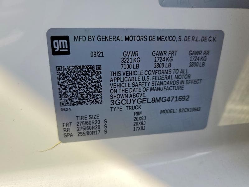 2021 CHEVROLET SILVERADO K1500 LTZ 13