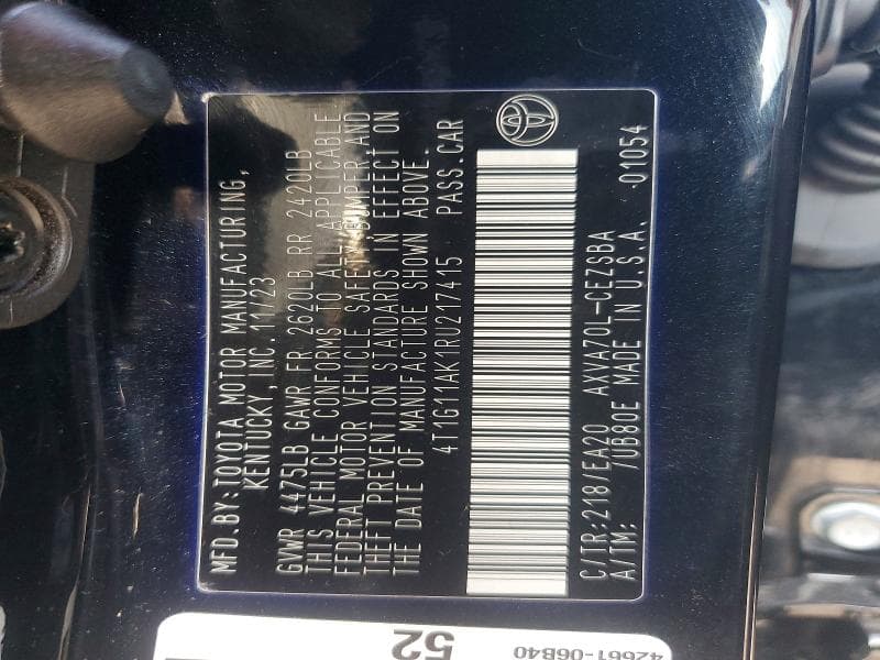 2024 TOYOTA CAMRY SE 13
