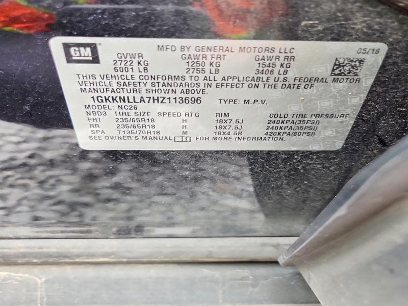 2017 GMC ACADIA SLE 13