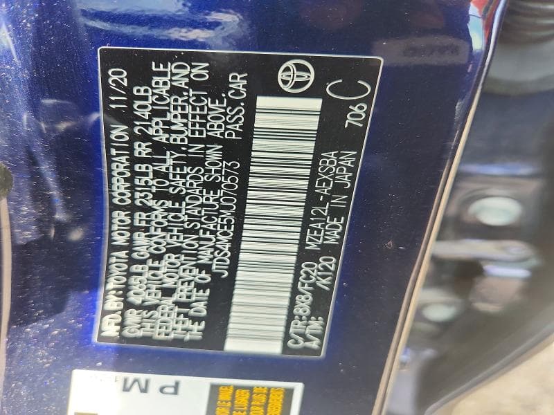 2021 TOYOTA COROLLA SE SE 12